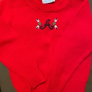 Vintage Toddler “A” Sweater